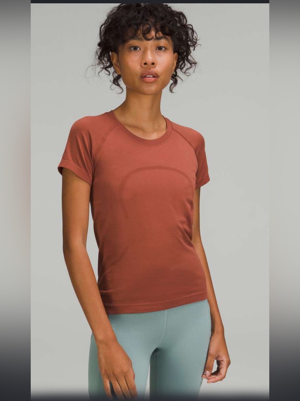 #688 Lululemon Swiftly Tech SS 2.0 Race Length Ancient Copper 16 EUC